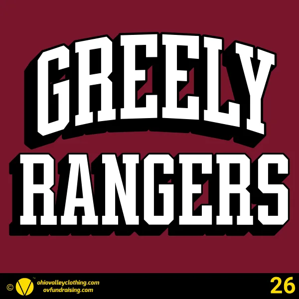 Greely Rangers Football 2026 Design 26