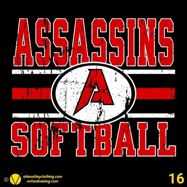 Assassins Softball Spring 2026 Design 16