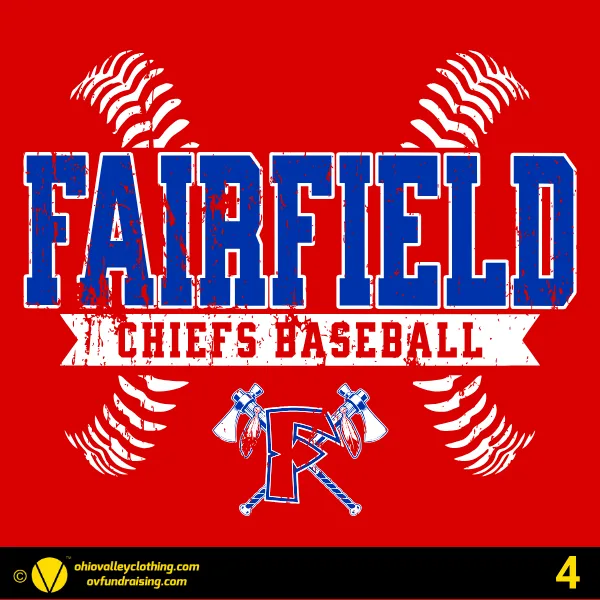 Fairfield Chiefs Baseball 2026 Design 04