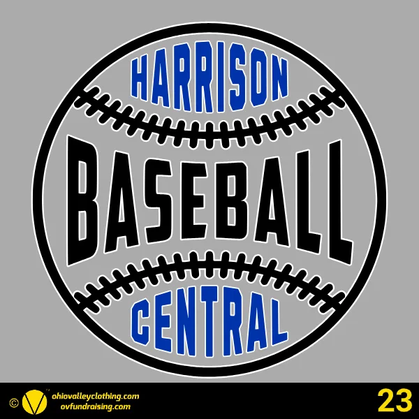 Harrison Central Youth Baseball Association 2025 Design 23