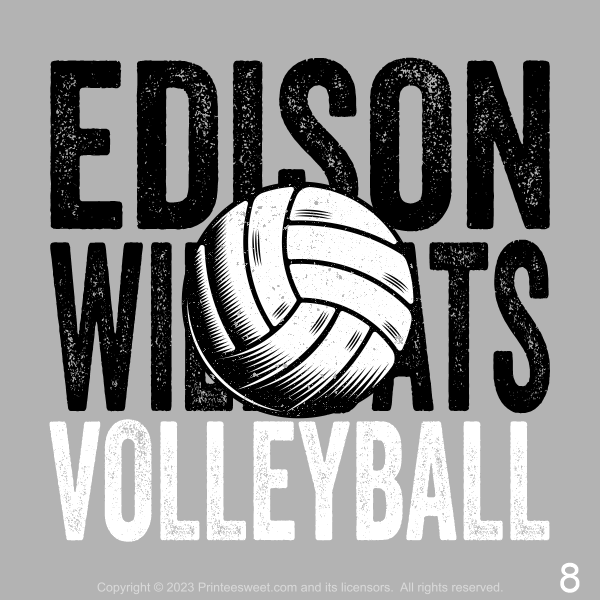 Edison Volleyball 2023 Camp Shirt Designs Edison Volleyball Volleyball Camp 2023-8