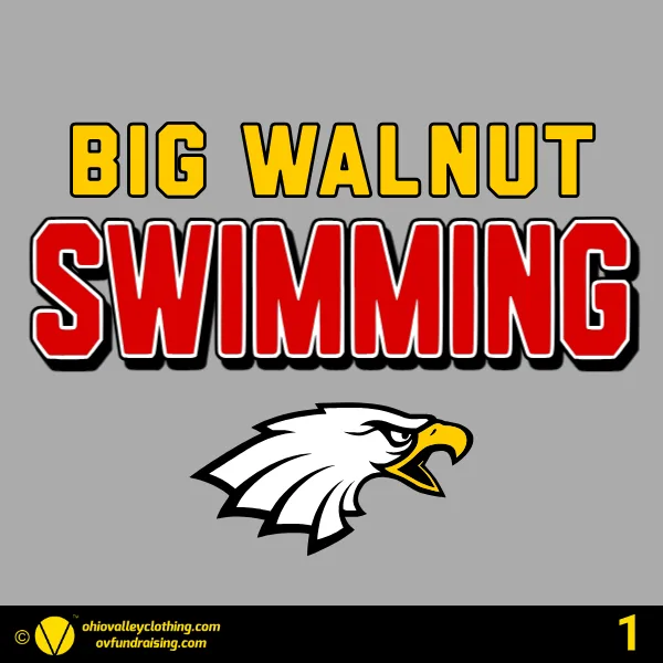 Big Walnut High School Swim Team 2026 Design 01
