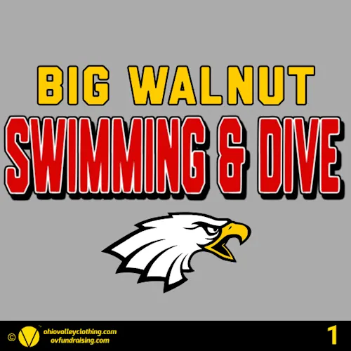 Big Walnut High School Swim Team 2026 Fundraising Sample Designs