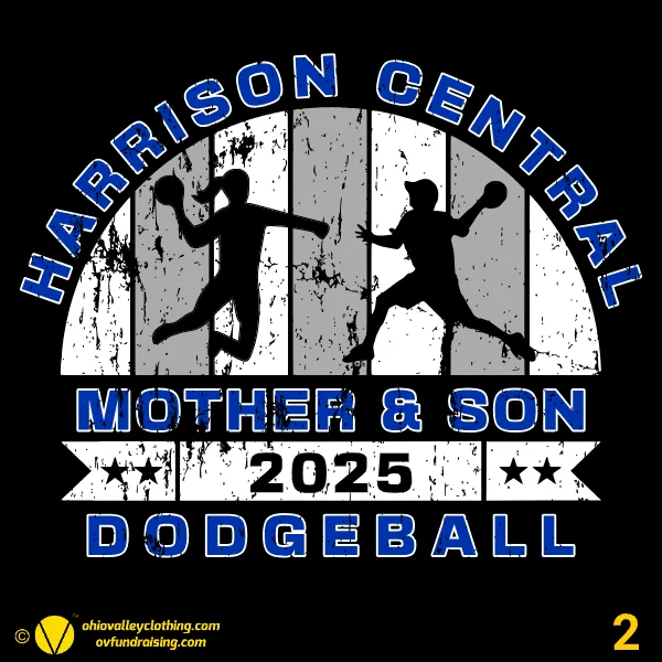 Harrison Central Mother Son Dodgeball 2025 Design 02