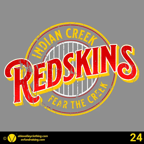 Indian Creek Football Boosters 2026 Design 24
