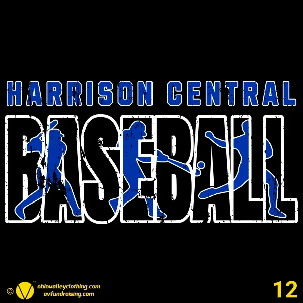 Harrison Central Youth Baseball Association 2025 Design 12