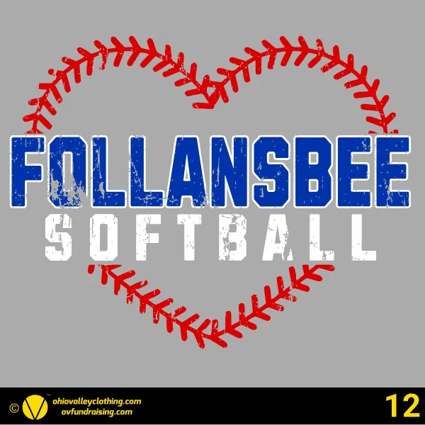 Follansbee Baseball & Softball 2026 Design 12