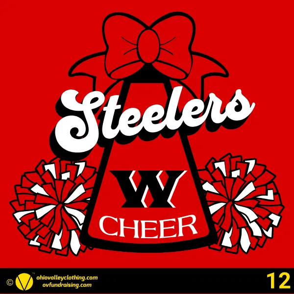 Weirton Steelers Cheering Organization 2026 - Design 12