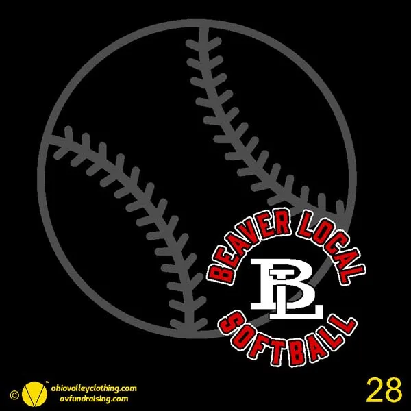 Beaver Local Softball 2024 Design 28