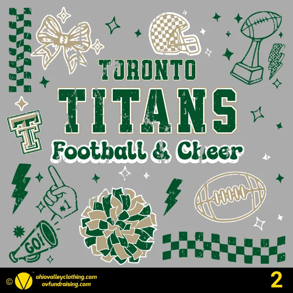 Toronto Titans Youth Football & Cheer 2026 Design 02