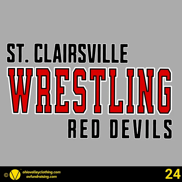 St. Clairsville Wrestling Club 2024-2025 Design 24