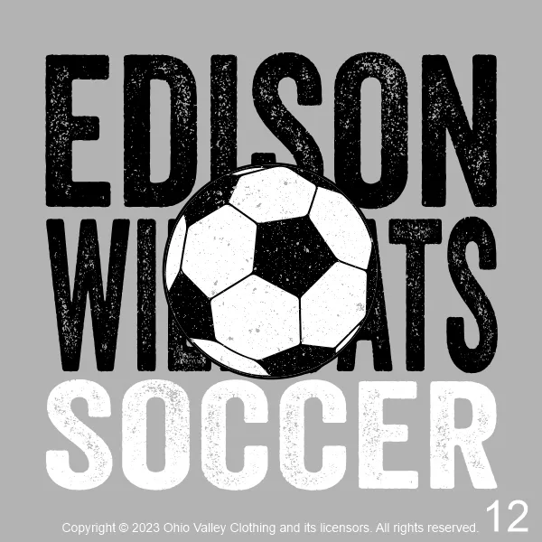 Edison Lady Wildcats Soccer 2023 Sample Designs Page 12u