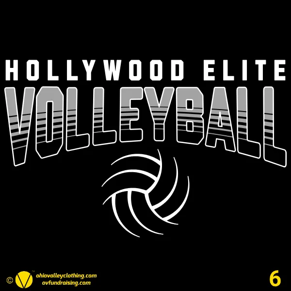 Hollywood Elite Volleyball Team Shirts 2024 Design 06