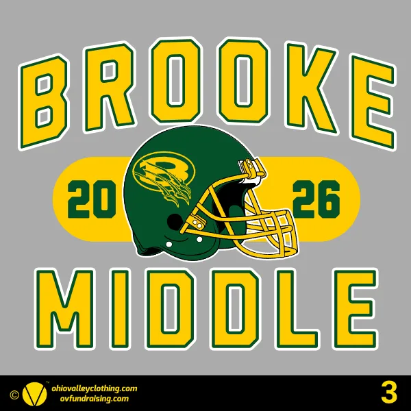 Brooke Middle School Football 2026 Design 03