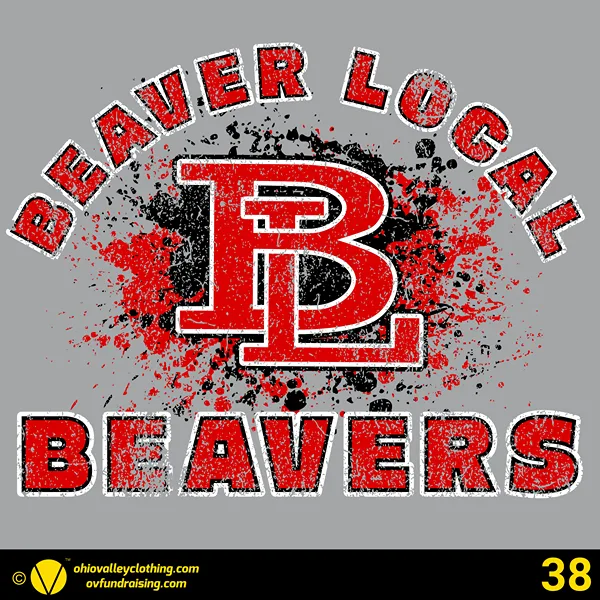 Beaver Local Boys Basketball 2024-2025 Design 38