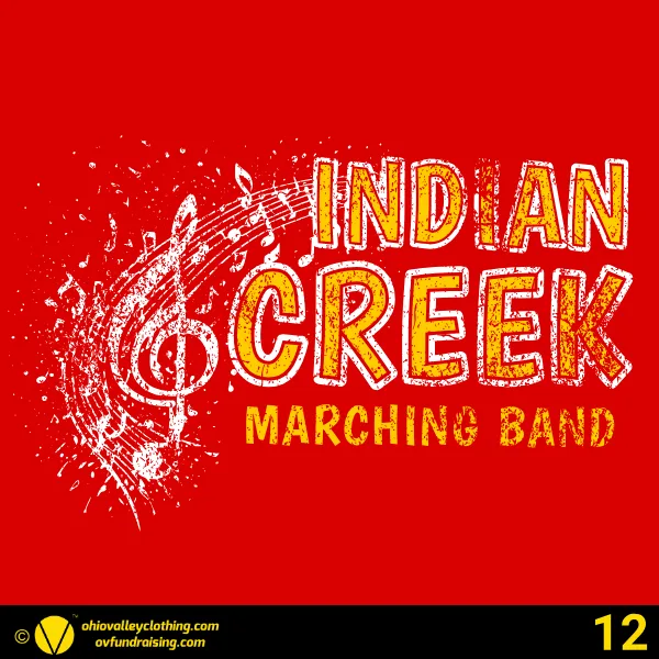 Indian Creek Marching Band 2024 Design 12