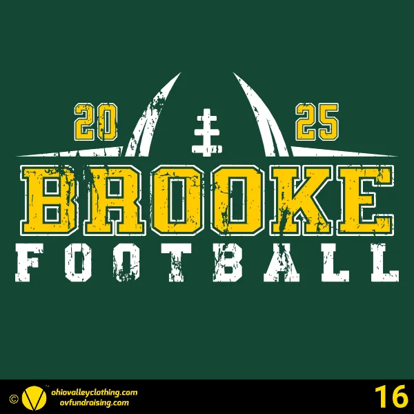 Brooke Middle School Football 2025 Design 16