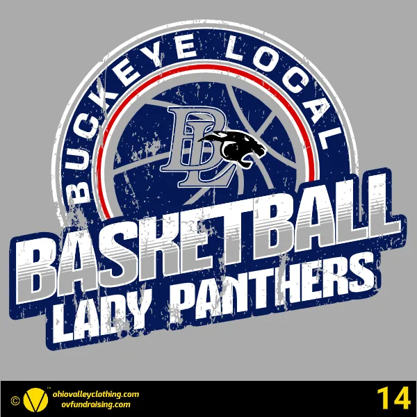 Buckeye Local Lady Panthers Basketball 2025-26 Design 14