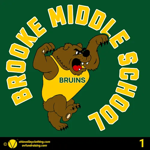 Brooke Middle School Football 2026 Fundraising Sample Designs