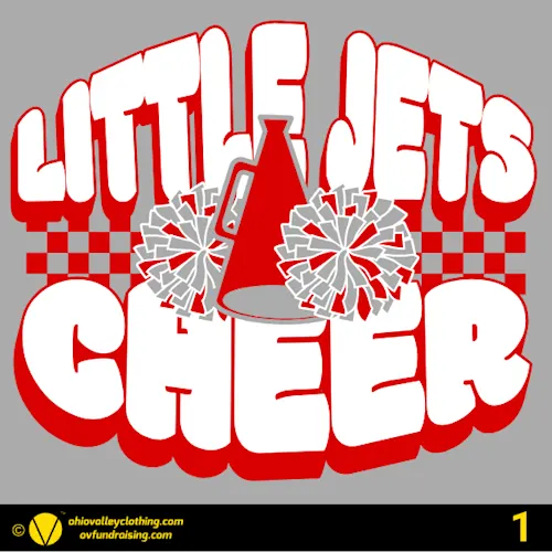 Union Local Little Jets Cheer 2026 Fundraising Sample Designs