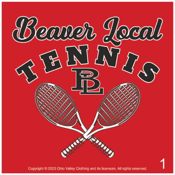 Beaver Local Girls Tennis 2023 Fundraising Sample Designs