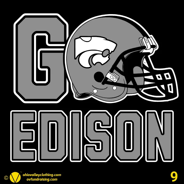 Edison Jr. Wildcats Football 2025 Design 09