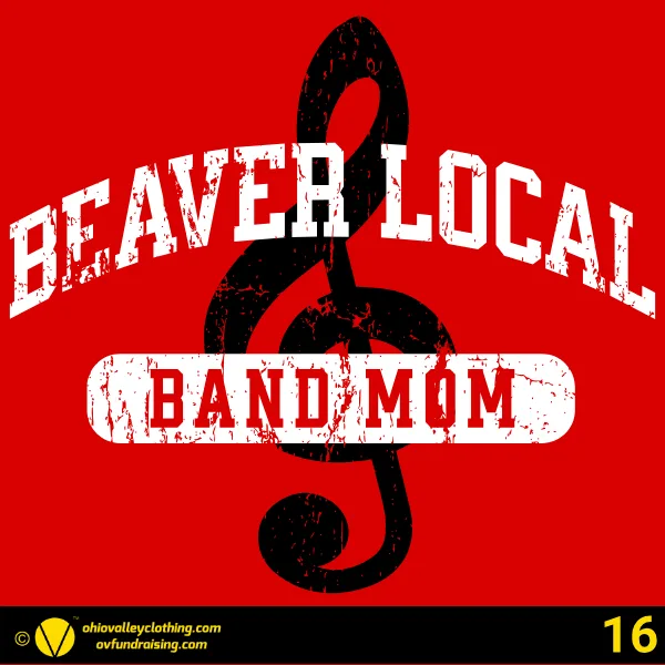 Beaver Local Red Pride Band Boosters 2026 Design 16