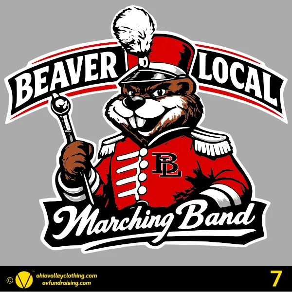 Beaver Local Red Pride Band Boosters 2026 Design 07