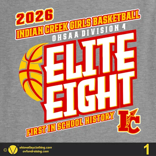 Indian Creek Girls Basketball 2026 Elite 8 Sample Designs