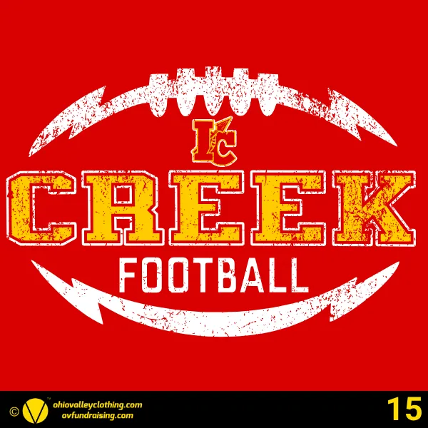 Indian Creek Middle School Football 2024 Design 15