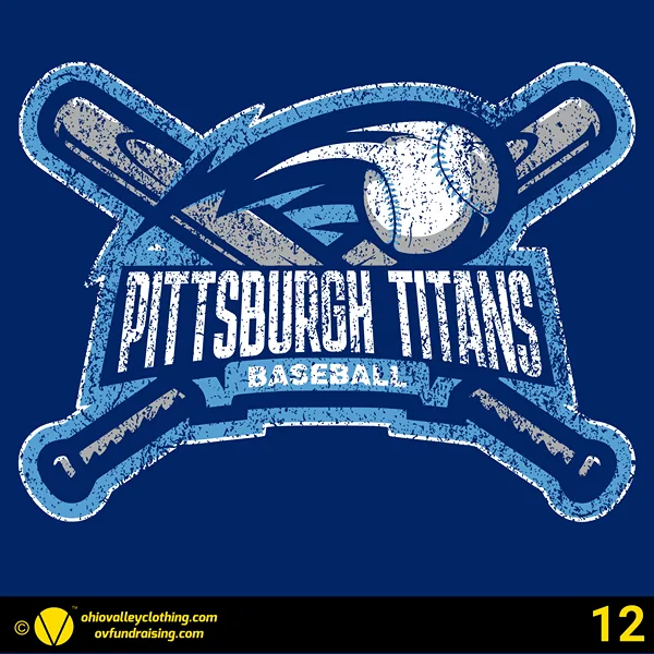 Pittsburgh Titans Baseball 2024 Design 12