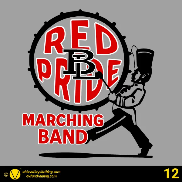 Beaver Local Red Pride Band Boosters 2024 Design 12