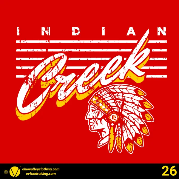 Indian Creek Football Boosters 2026 Design 26