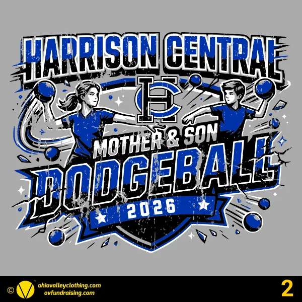 Harrison Central Mother Son Dodgeball 2026 Design 02