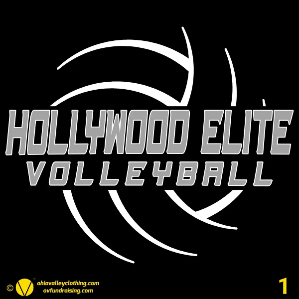 Hollywood Elite Volleyball Team Shirts 2024 Design 01