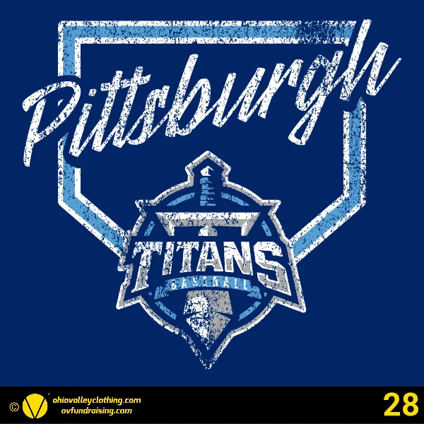 Pittsburgh Titans Baseball 2024 Design 28