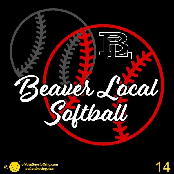 Beaver Local Softball 2024 Design 14