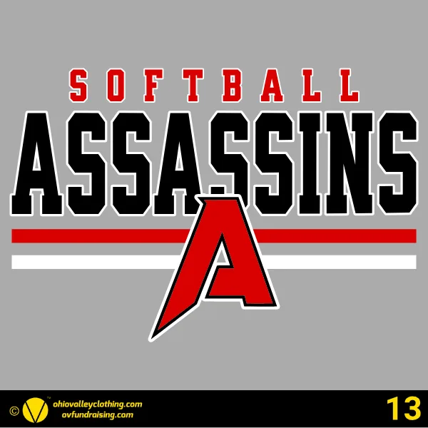 Assassins Softball Spring 2026 Design 13