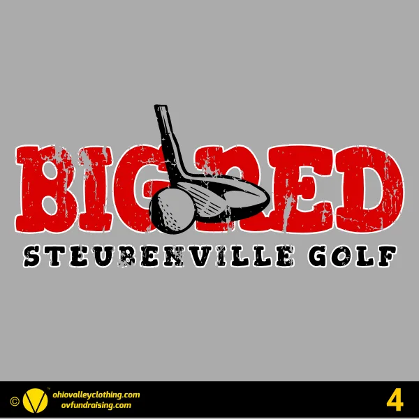 Steubenville Big Red Golf 2026 Design 04