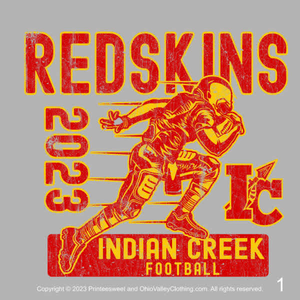 Indian Creek Boosters 2023 Sample Designs for Night at the Races and Locker Indian Creek Boosters 2023 Football Designs Page 01