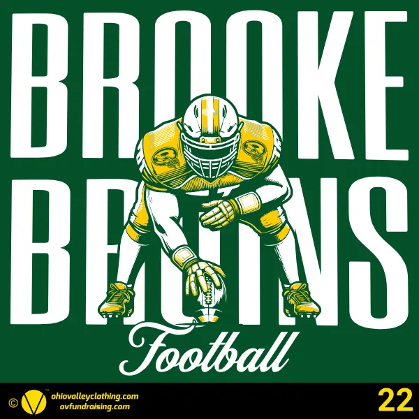 Brooke Middle School Football 2026 Design 22