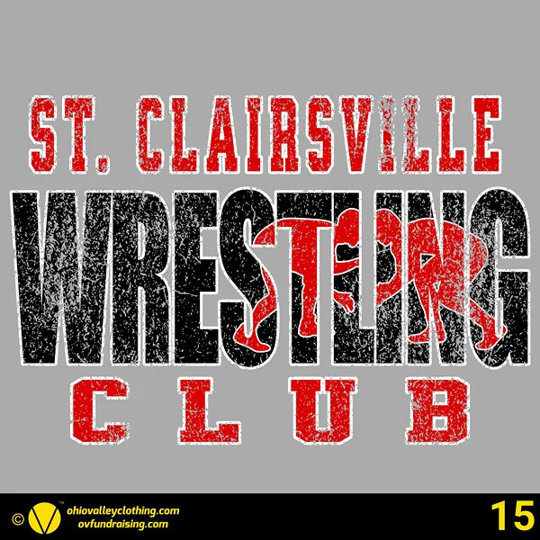 St. Clairsville Wrestling Club 2024-2025 Design 15
