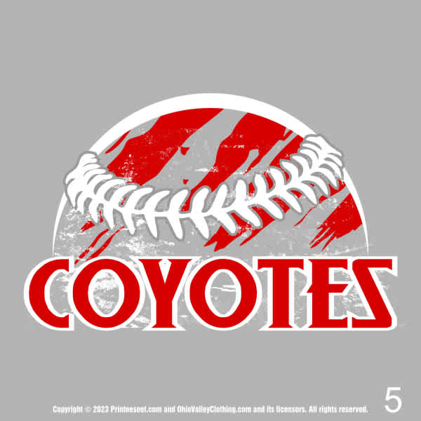 SV Coyotes Baseball 2023 Fundraising Sample Designs SV Coyotes Baseball 2023 Fundraising Design Page 05
