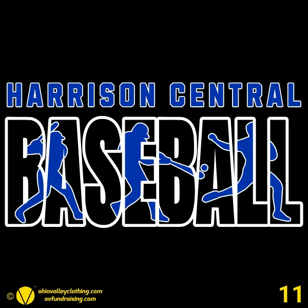 Harrison Central Youth Baseball Association 2025 Design 11