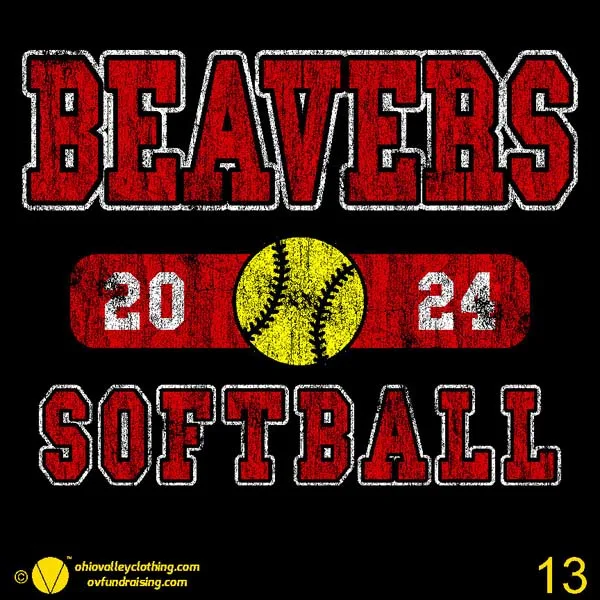 Beaver Local Softball 2024 Design 13