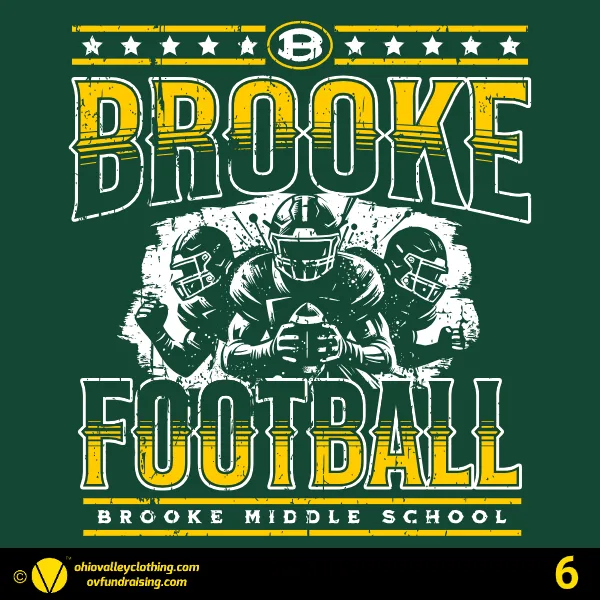 Brooke Middle School Football 2025 Design 06