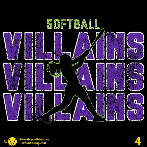 Villains Softball Designs Fall 2024 Design 04