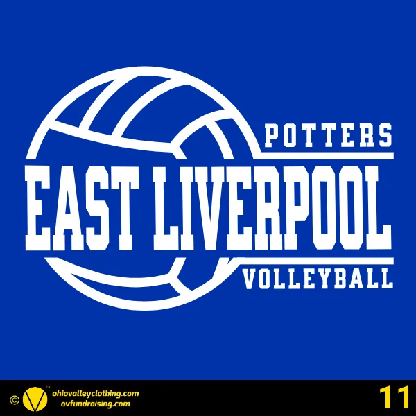 East Liverpool Volleyball 2025 Design 11