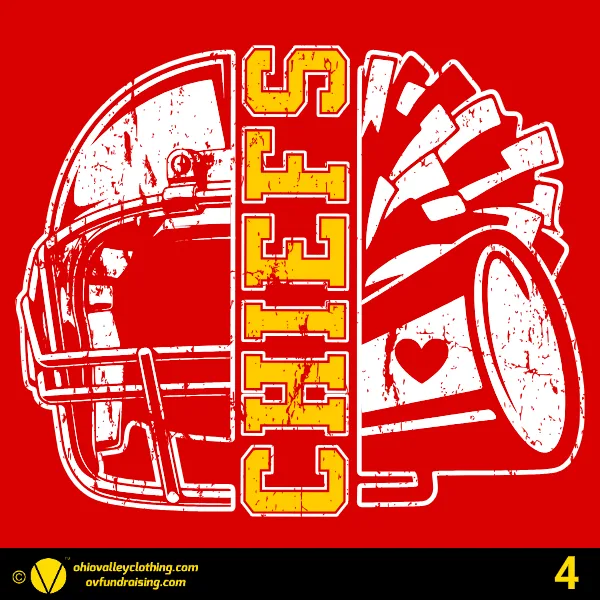 Indian Creek Youth Football and Cheering 2025 Design 04