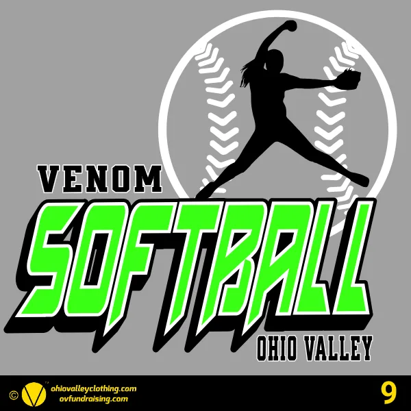 Ohio Valley Venom Softball 2024-2025 Design 09